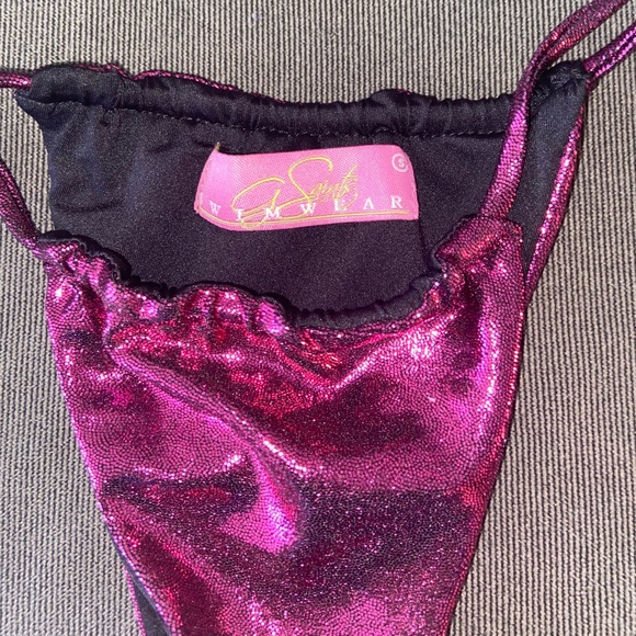 GSaints Swimwear pink chrome bikini set - Picture 5 of 6